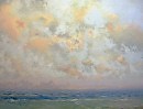 Облака  над морем.2010г. 69х89.холст,масло.