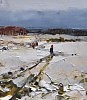 Дорогой к дому.2009г.бум.масло.9х14.
