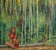 СЕКРЕТЫ ЛЕСНОГО ОЗЕРА. х.м. 45х50. 2010г. А.Есипов.