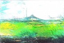 Пейзаж с горой, на которой телебашня и холм – 11