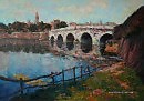 Rimini. Река Рубикон и мост Тиберия. 95х67. 2009 г.