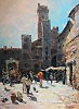 San Gimignano.Piazza della Cisterna.100x73.2009 г.