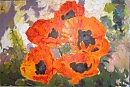 "Маки", холст-масло,2011 50х75    220$