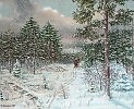 Охотник в зимнем лесу