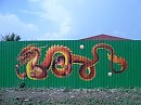 Дракон. Фрагмент забора