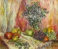 Круглова Ирина. Полевые цветы с фруктами