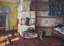 В деревенской избе