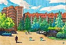 Красноярск. Академгородок. Скетч.