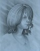 Ученица бумага. карандаш. 2004 год.