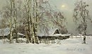 Берёзы у баньки 2010 двп.м 30х50